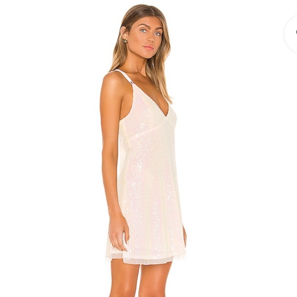 NWT Free People Sequin Gold Rush Mini Dress - Picture 3 of 11